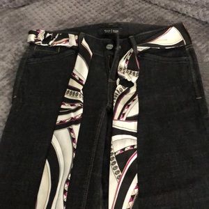 WHBM new black trouser leg jeans size 00R